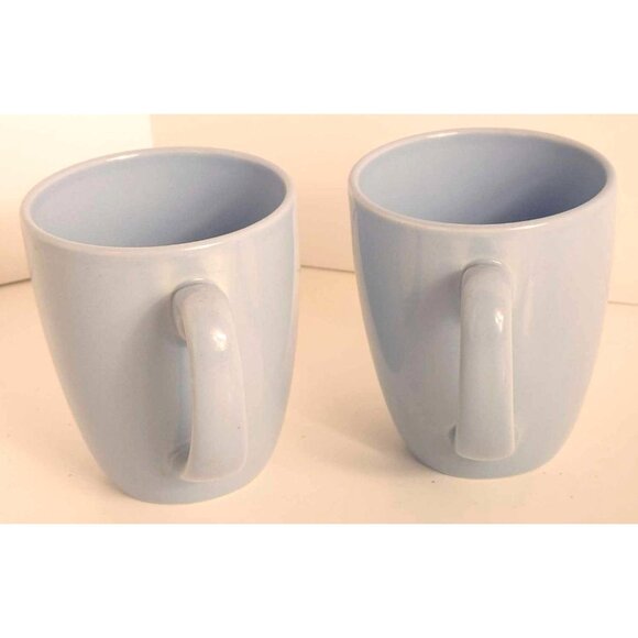Corelle Coordinates Stoneware Light Blue Coffee Cocoa Tea Mugs Set Of 2 - Picture 2 of 6